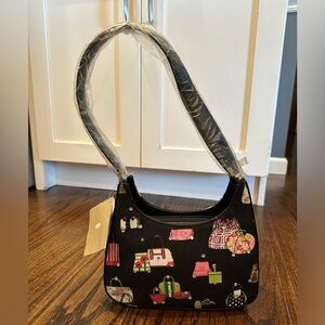 Purse with bag and purse design with rhinestones